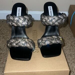 Steve Madden Kenley Heel Black, Size 9